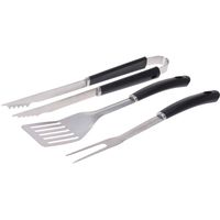 BBQ/barbecue gereedschap set 3-delig RVS - Barbecuegereedschapset