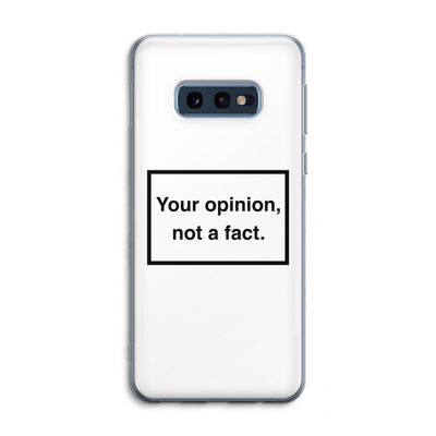 Your opinion: Samsung Galaxy S10e Transparant Hoesje