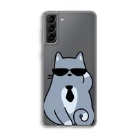 Cool cat: Samsung Galaxy S21 Plus Transparant Hoesje