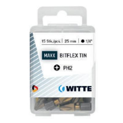 Witte phillips bits MAXX Bitflex tin [5x] - 1/4&apos;&apos; - PH 2 - 25 mm