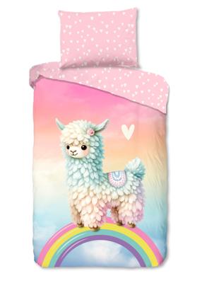 Good Morning Kinderdekbedovertrek "Lama" - Multi - (140x200 cm) - Katoen Good Morning Kinderdekbedovertrek "Lama" - Multi - (140x200 cm) - Katoen