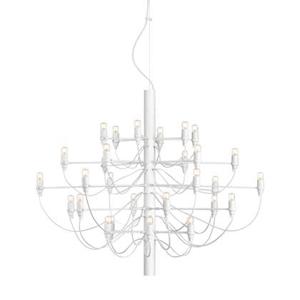 Flos 2097|30 by Gino Sarfatti kroonluchter transparant wit