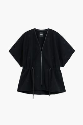 Verstelbare poncho - BLACK - U