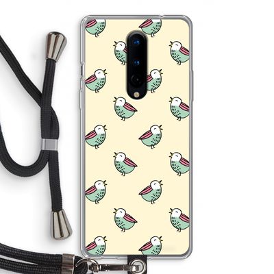 Vogeltjes: OnePlus 8 Transparant Hoesje met koord