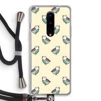 Vogeltjes: OnePlus 8 Transparant Hoesje met koord