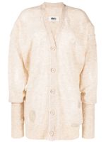 MM6 Maison Margiela cardigan à effet usé - Tons neutres