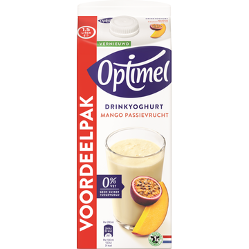 Optimel Drinkyoghurt Mango Passievrucht 0% Vet 1.5L bij Jumbo