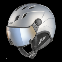 CP Corao+ Skihelm met Vizier grijs | Extra veilig! | Meekleurend & Polariserend vizier