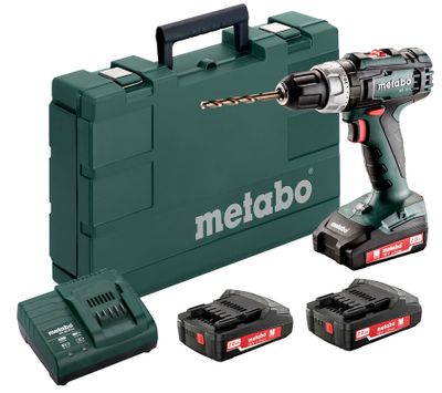 Metabo BS 18 L SET ACCU-BOORSCHROEFMACHINE met 3x 2.0Ah accu&apos;s Li-ion - 602321540