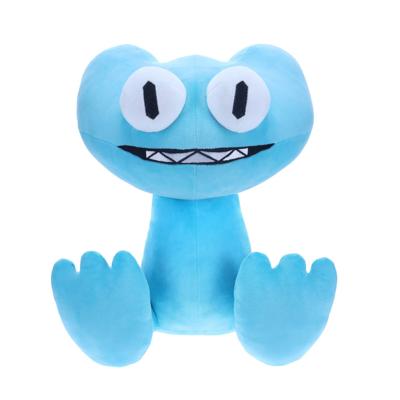 Rainbow Friends cyaan knuffel - 40 cm