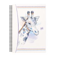Oxford Boho Spirit spiraalblok, ft A6, 120 bladzijden, geruit 5 mm, geassorteerde kleuren - thumbnail