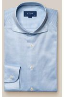 ETON Contemporary Fit Jersey shirt lichtblauw, Gestreept - thumbnail