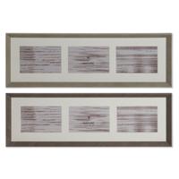 Fotolijsten Home ESPRIT Bruin Natuurlijk Kristal polyestyreen Stads 56 X 3 X 18 cm (2 Stuks)