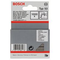 Bosch Accessories 2609200217 Nieten met fijn draad Type 53 1000 stuk(s) Afm. (l x b) 14 mm x 11.4 mm - thumbnail