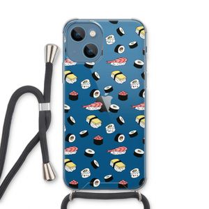 Sushi time: iPhone 13 Transparant Hoesje met koord