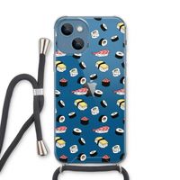 Sushi time: iPhone 13 Transparant Hoesje met koord Sushi time: iPhone 13 Transparant Hoesje met koord