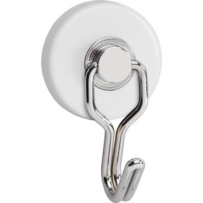Maul Magneet (Ø x h) 35 mm x 53 mm Rond, Met haak Wit, Zilver 2 stuk(s) 6155702