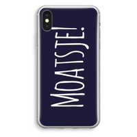 Moatsje!: iPhone XS Transparant Hoesje Moatsje!: iPhone XS Transparant Hoesje