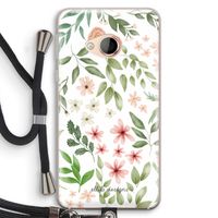 Botanical sweet flower heaven: HTC U Play Transparant Hoesje met koord