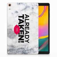 Samsung Galaxy Tab A 10.1 (2019) Back cover met naam Already Taken White