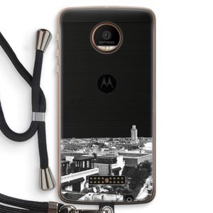 Marrakech Skyline : Motorola Moto Z Force Transparant Hoesje met koord