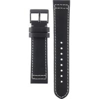 Horlogeband Swiss Military Hanowa 06-4202.6.4132 Leder Zwart 22mm