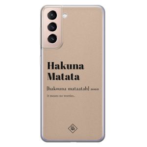 Samsung Galaxy S21 siliconen hoesje - Hakuna matata