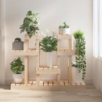 Plantenstandaard 104,5x25x77,5 cm massief grenenhout