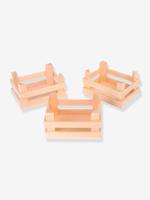 Set van 3 dozen met goederen van natuurlijk hout SMALL FOOT® hout