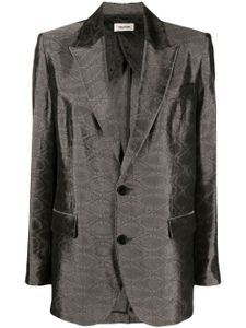 Zadig&Voltaire blazer Vegy en jacquard - Argent