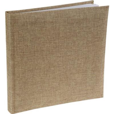 Receptie album gastenboek - jute - 24 x 24 cm - 22 pagina - Jute/papier