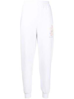 Stella McCartney pantalon de jogging à imprimé graphique - Blanc