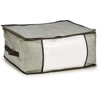 Opbergtas/beschermhoes beddengoed/kleding - grijs - 45 x 30 x 20 cm