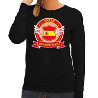 Zwart Spain drinking team sweater dames 2XL  -