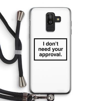 Don't need approval: Samsung Galaxy J8 (2018) Transparant Hoesje met koord