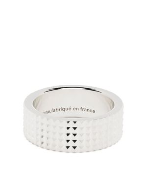 Le Gramme bague Guilloché Pyramid - Argent