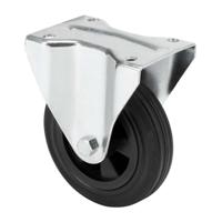 Rueda Ruedas Alex Zwart Rubber Poliamix Ø 12 cm 110 kg