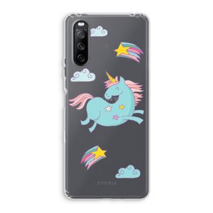 Vliegende eenhoorn: Sony Xperia 10 III Transparant Hoesje