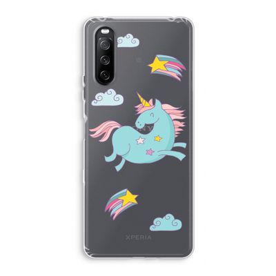 Vliegende eenhoorn: Sony Xperia 10 III Transparant Hoesje