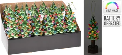 kersthanger KERSTBOOM MET LED 16CM op battery