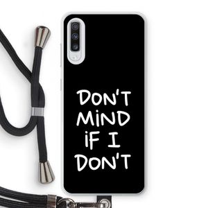 Don't Mind: Samsung Galaxy A70 Transparant Hoesje met koord