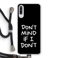Don't Mind: Samsung Galaxy A70 Transparant Hoesje met koord