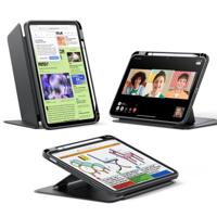 iPad 10th Generation Flip Magnetic Case with Pencil Holder - Black