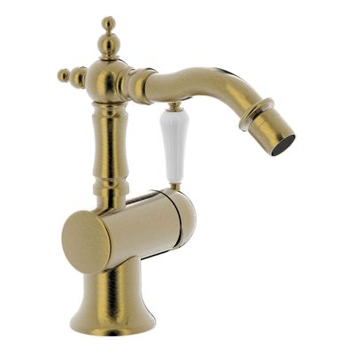 Bidetkraan Tres Clasic | Opbouw | Mengkraan | 1-hendel | Vintage | Messing oud