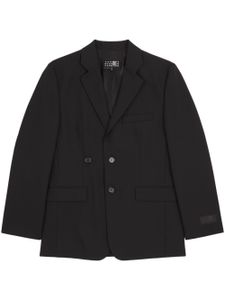 MM6 Maison Margiela notch-lapels single-breasted blazer - Noir