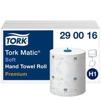 Handdoekrol Tork Matic H1 premium 100m 2 laags wit 290016 - thumbnail