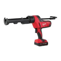 Milwaukee M18™ C18 PCG/310C-201B Accu Lijm- en Kitspuit met 310 ml patroonhouder 18V 2.0Ah in tas - 4933441310