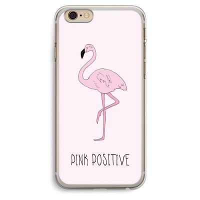 Pink positive: iPhone 6 Plus / 6S Plus Transparant Hoesje