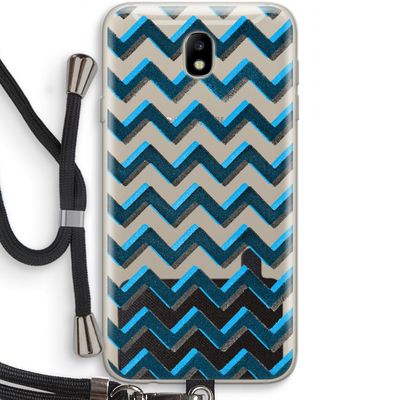 Onderbroken lijn: Samsung Galaxy J7 (2017) Transparant Hoesje met koord