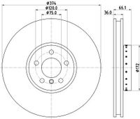 Remschijf 8DD355120711